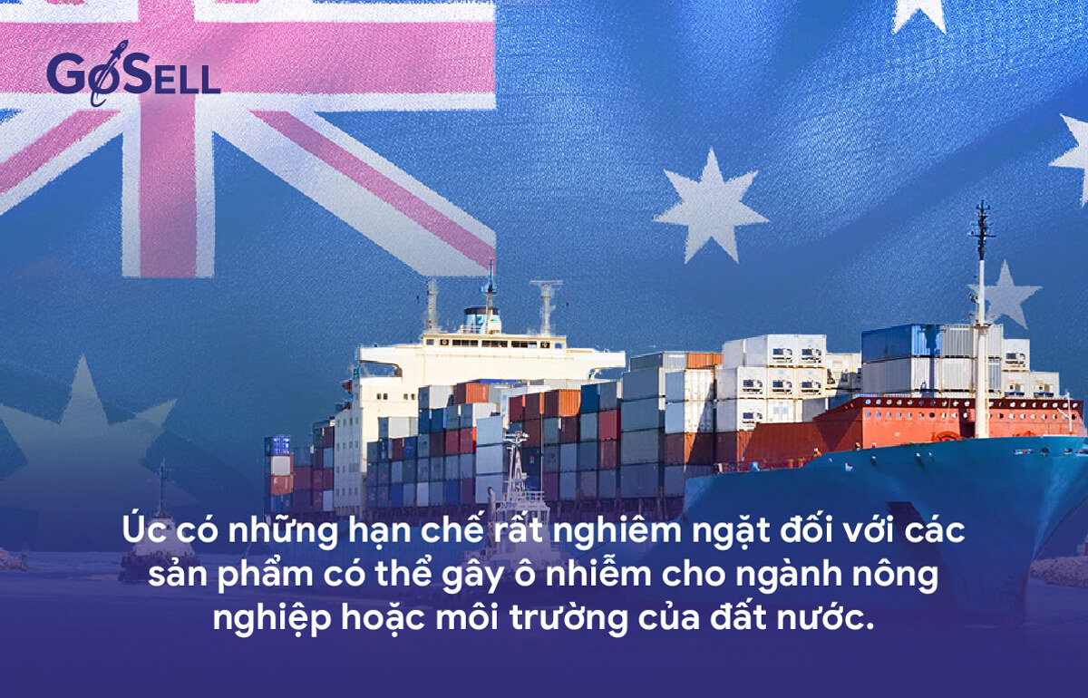 Xuất khẩu hàng hóa sang Úc có những hạn chế