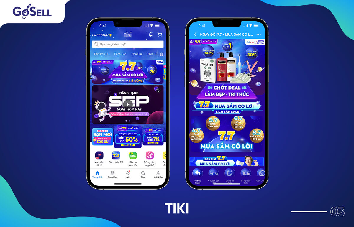 App bán hàng Tiki