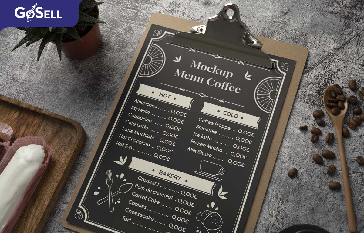 Thiết kế menu đơn giản, độc đáo