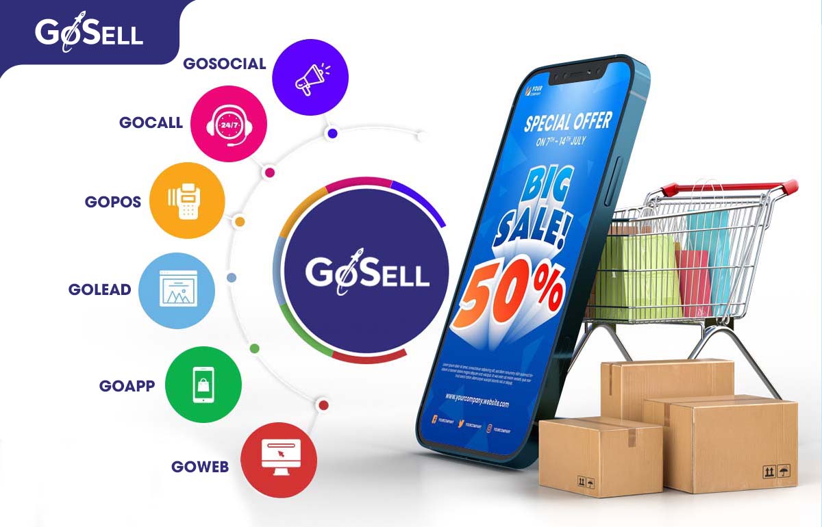 Các sản phẩm của nền tảng bán hàng đa kênh GoSELL