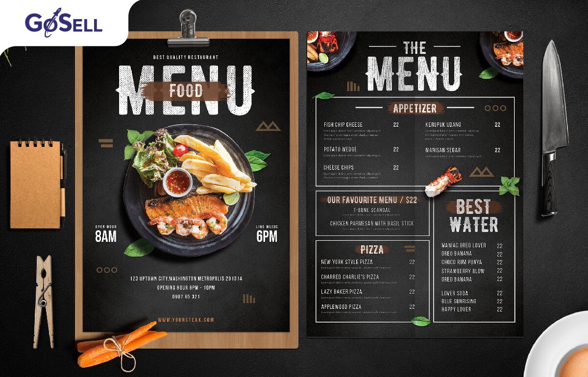 Xây dựng và thiết kế menu cho nhà hàng
