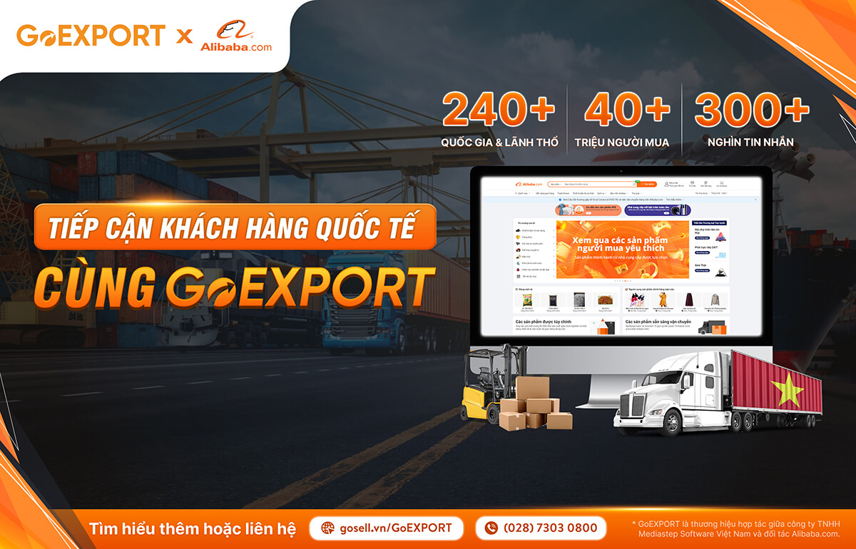 GoEXPORT - Giải pháp toàn diện hỗ trợ doanh nghiệp xuất khẩu qua sàn Alibaba thành công
