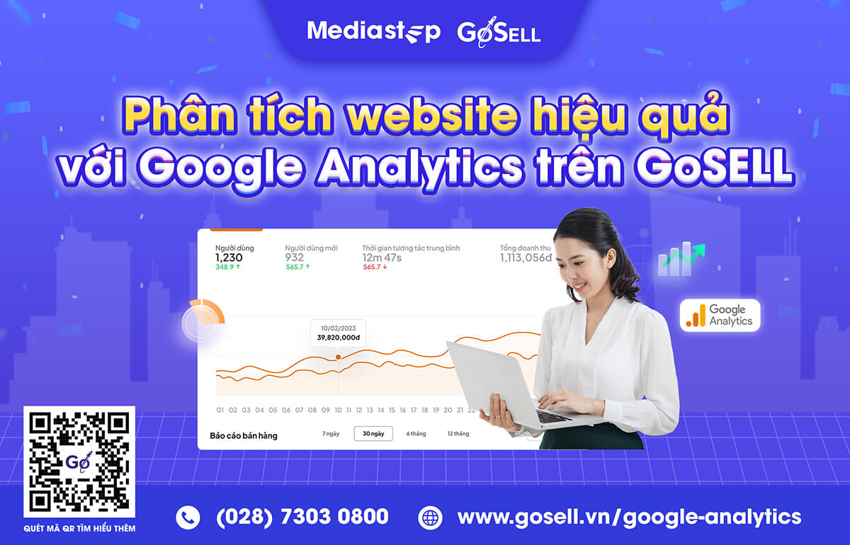 Phân tích website hiệu quả bằng Google Analytics trên GoSELL