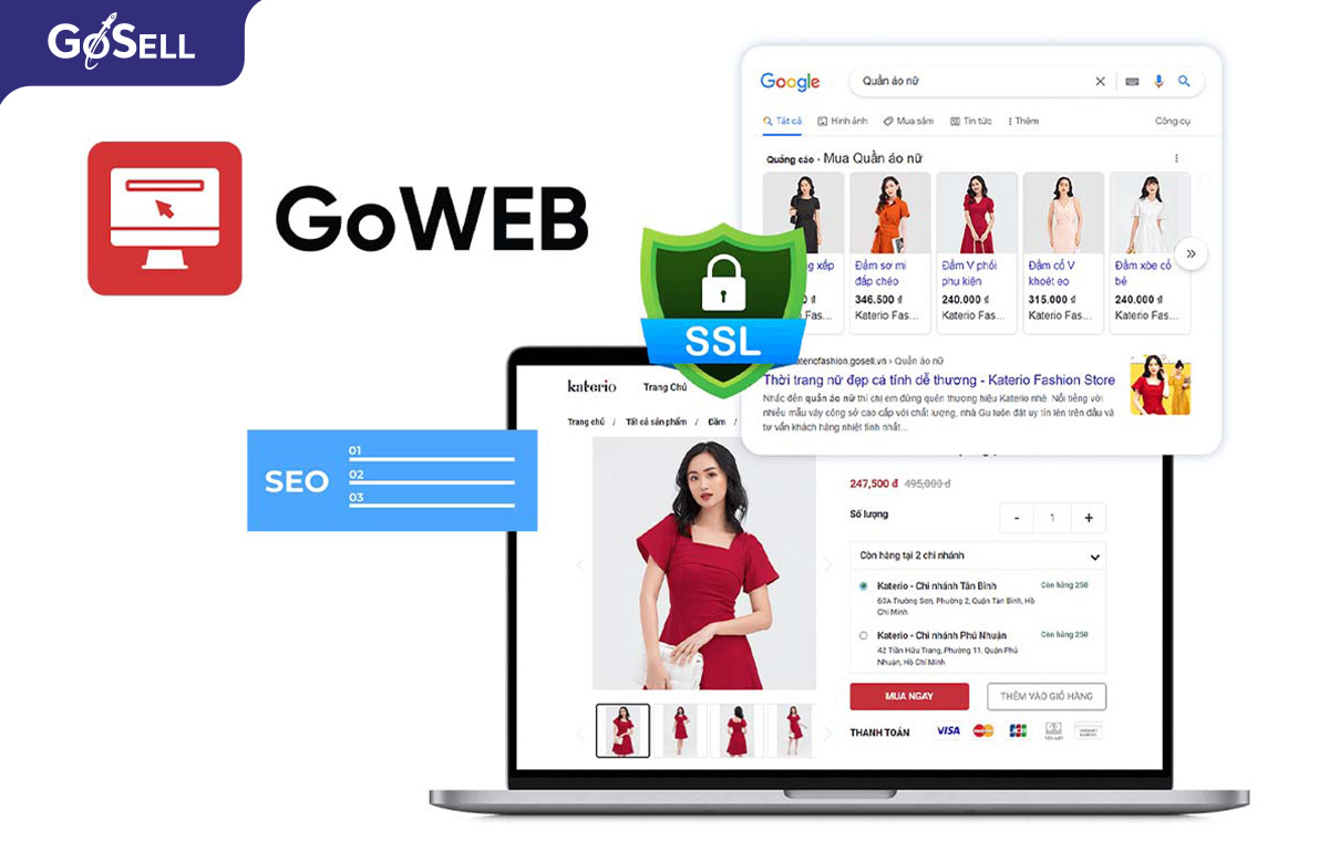 Thiết kế website bán hàng chuyên nghiệp, bắt mắt cùng GoWEB