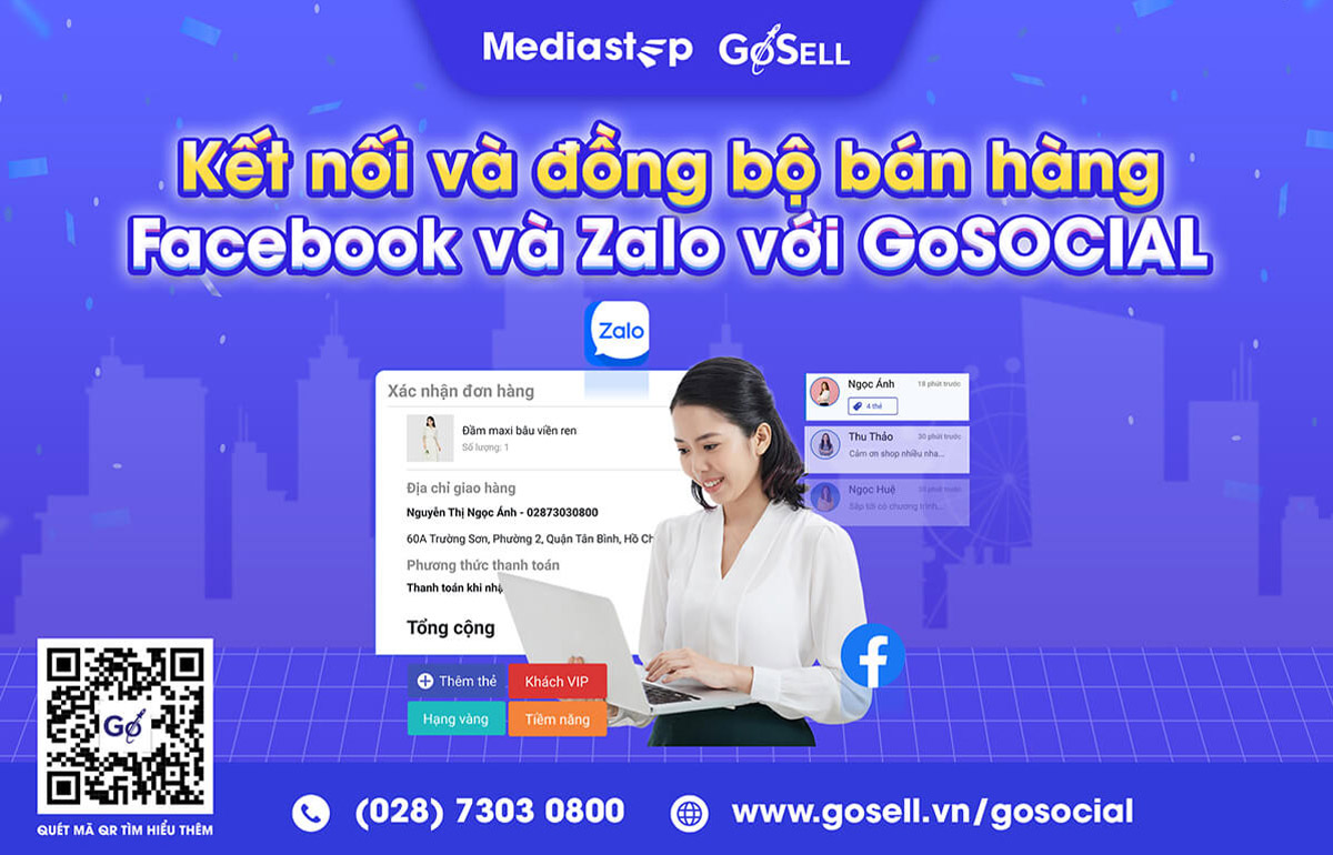 Tăng tốc bán hàng trên Zalo OA và Fanpage Facebook hiệu quả với GoSOCIAL