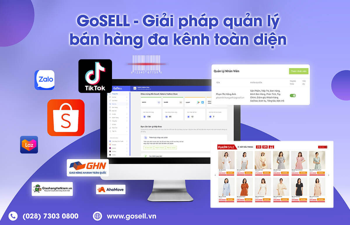 Phân phối hàng hóa trên đa nền tảng với GoSELL