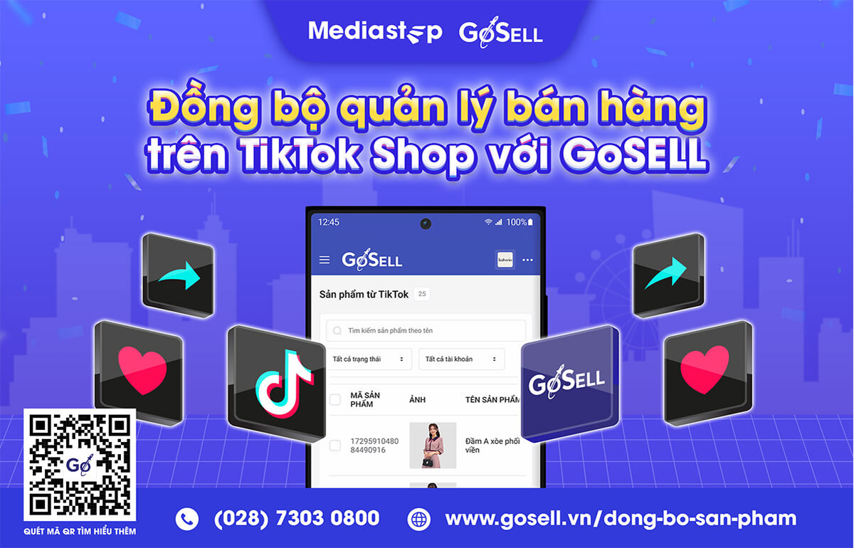 GoSELL hỗ trợ bán hàng trên tiktok dễ dàng hơn